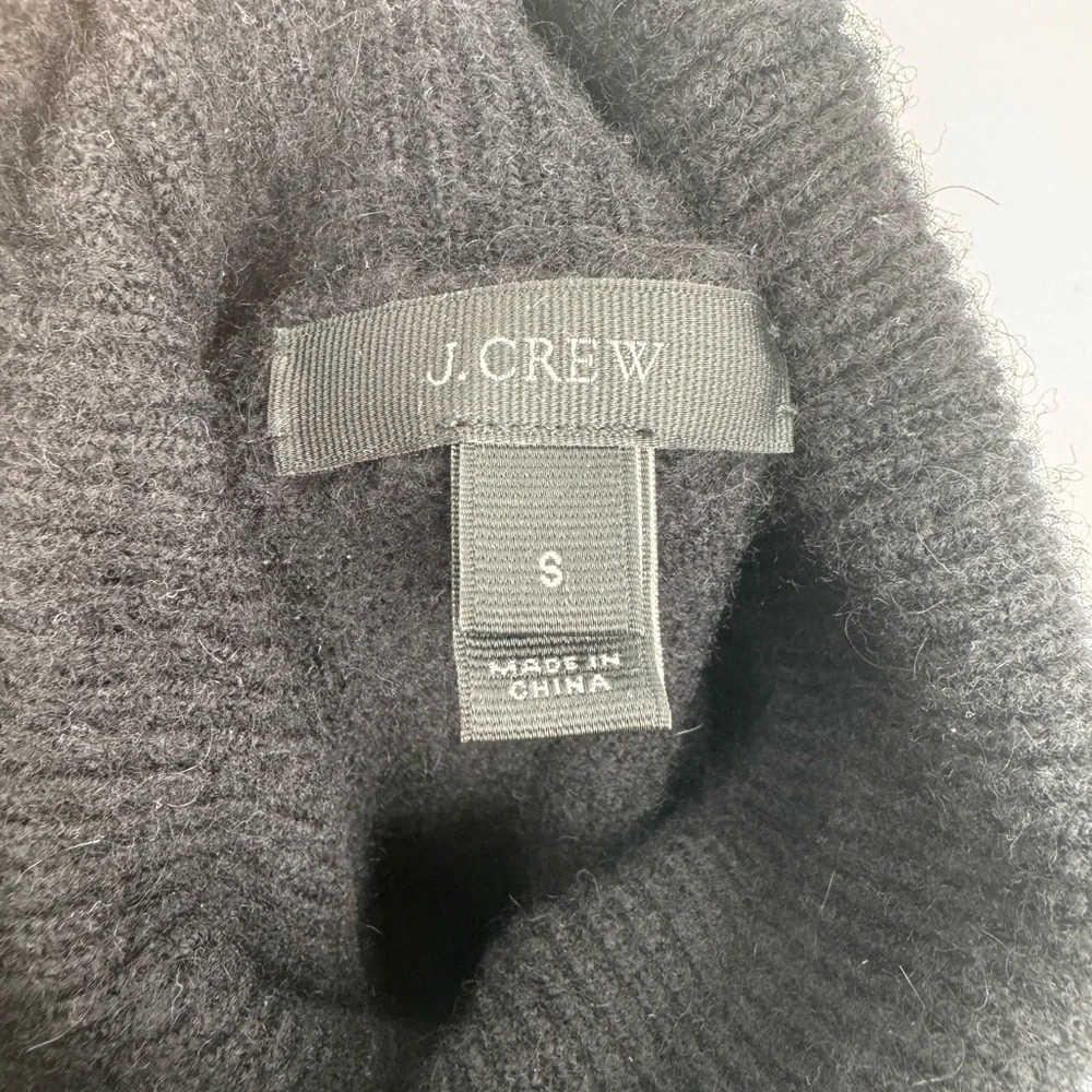 J. Crew Merino Wool - Alpaca blend Black Turtleneck Sweater